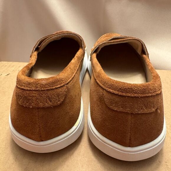 Patina Portland tan Suede leather Penny Loafers casual comfortable size 7 flats - Picture 8 of 9